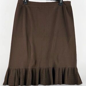 BCBGMaxAzria Brown Pencil Skirt